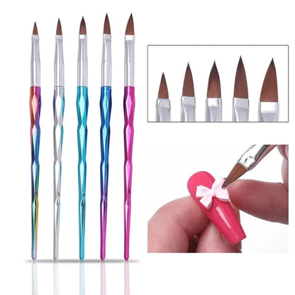 5/20Pcs Nail Art Brush Design Tip Painting Drawing Carving Dotting Pen