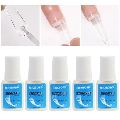 5pcs quick drying adhesive nail glue professional nail glue for false
