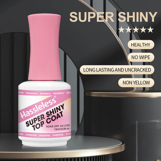 Hassleless Single Pack Ultra-Gloss Top Coat Gel Nail Polish - Glossy