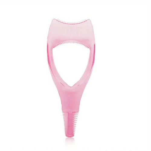 3 in 1 Mascara Applicator Template with Eyelash Curler Guard and Case,
