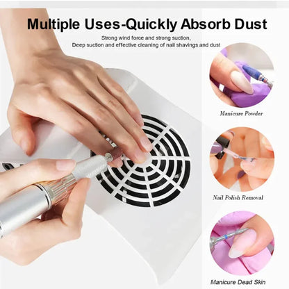 Nail Dust Collector Vacuum Cleaner Manicure Machine Tools Strong Power