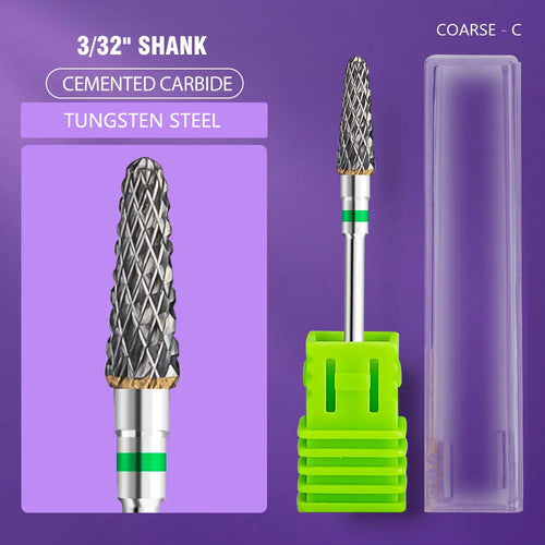 Ceramic Tungsten Carbide Nail Drill Bit Rotate Burr Milling Nail
