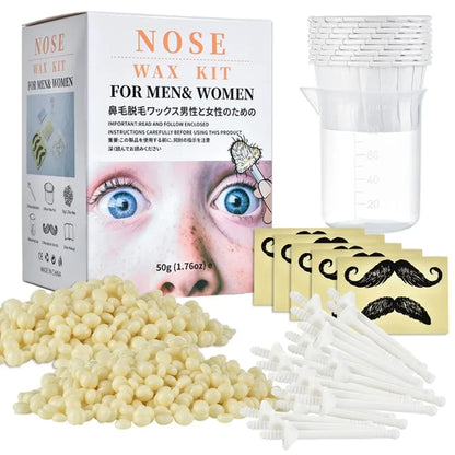 Nose Wax Kit | There are Wax and Applicators | Hair Removal Kit for