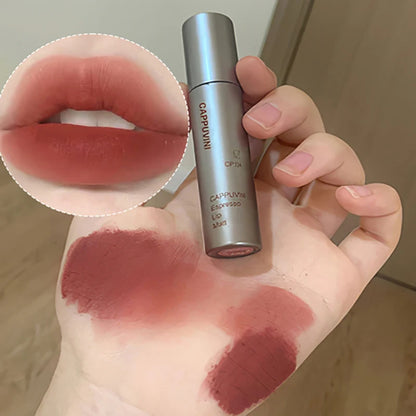 Single Velvet Matte Mist Lip Gloss,Waterproof Non-Stick Cup Lip Glaze