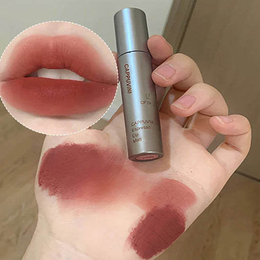 Single Velvet Matte Mist Lip Gloss,Waterproof Non-Stick Cup Lip Glaze