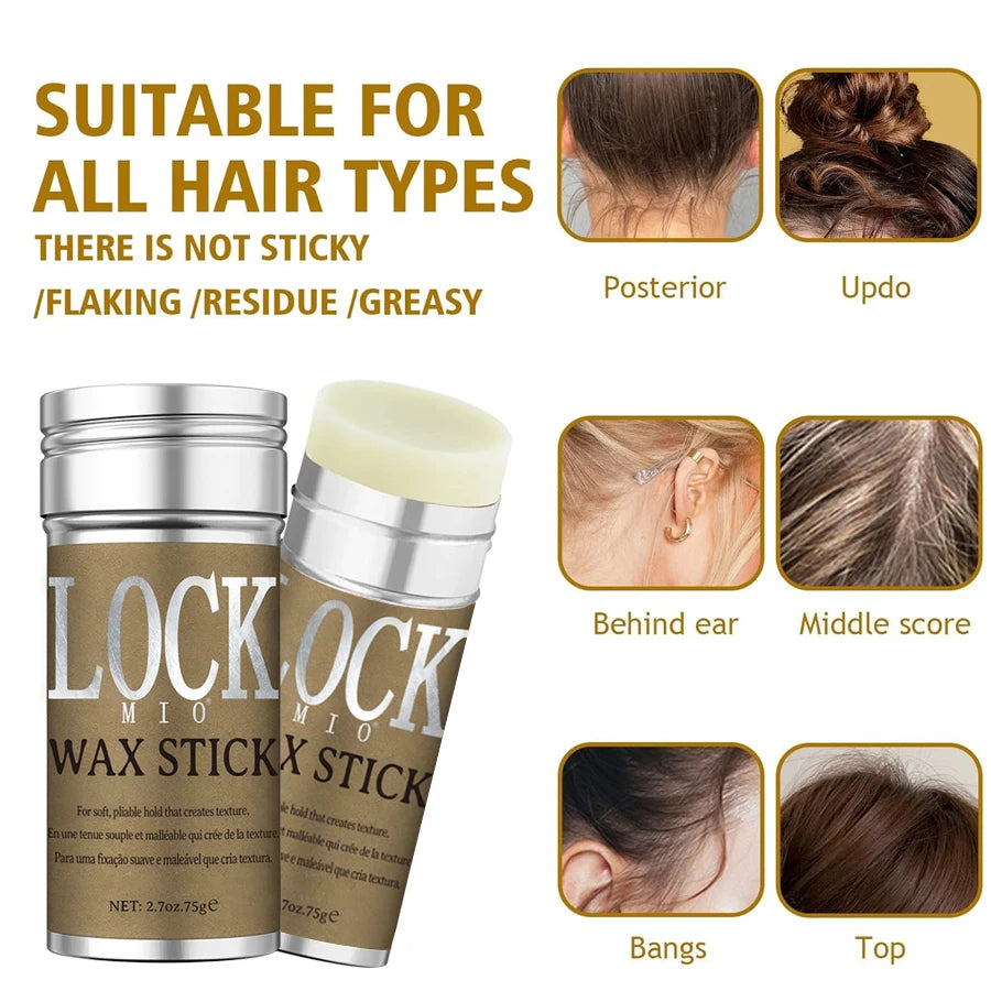 LOCKMIO Hair Wax Stick for Women and Kids Long Lasting Hold Pomade