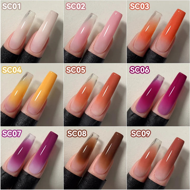 UR SUGAR 9 Colors Gradient Painting Gel Nail Art Gradient Color DIY