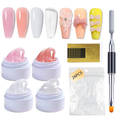 7pcs15ml Nail Extension Gel Set Solid Nail Extension Gel Non-Stick 3d