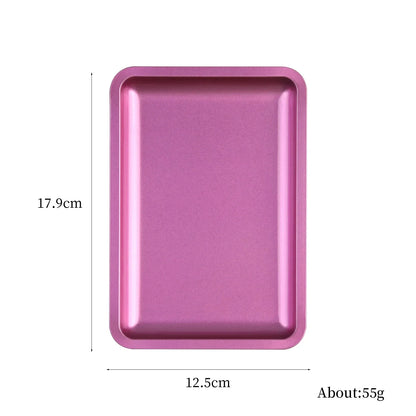 1PC Square Stainless Steel Cosmetic Storage Tray Nail Art Manicure