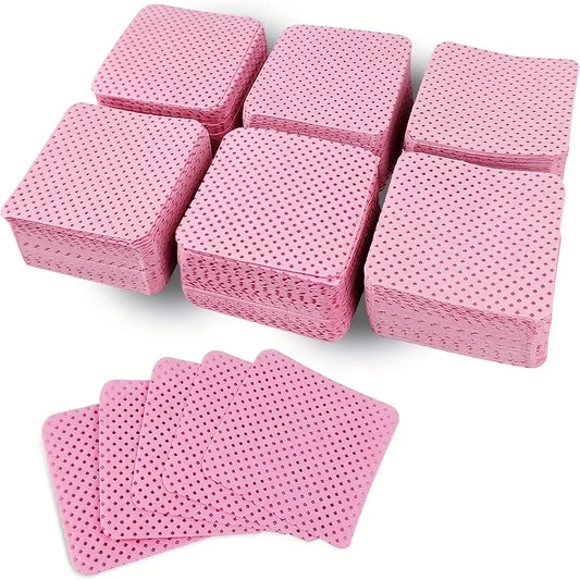 50 Pieces of Velvet-Free Nail Wipes, Super Absorbent Nail Wipes for