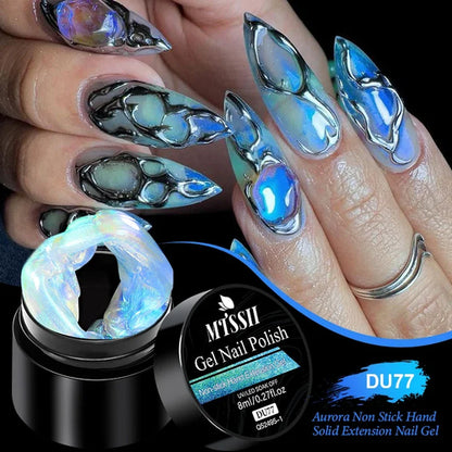 MTSSII 8ml Clear Non Stick Hand Solid Extension Nail Gel Polish