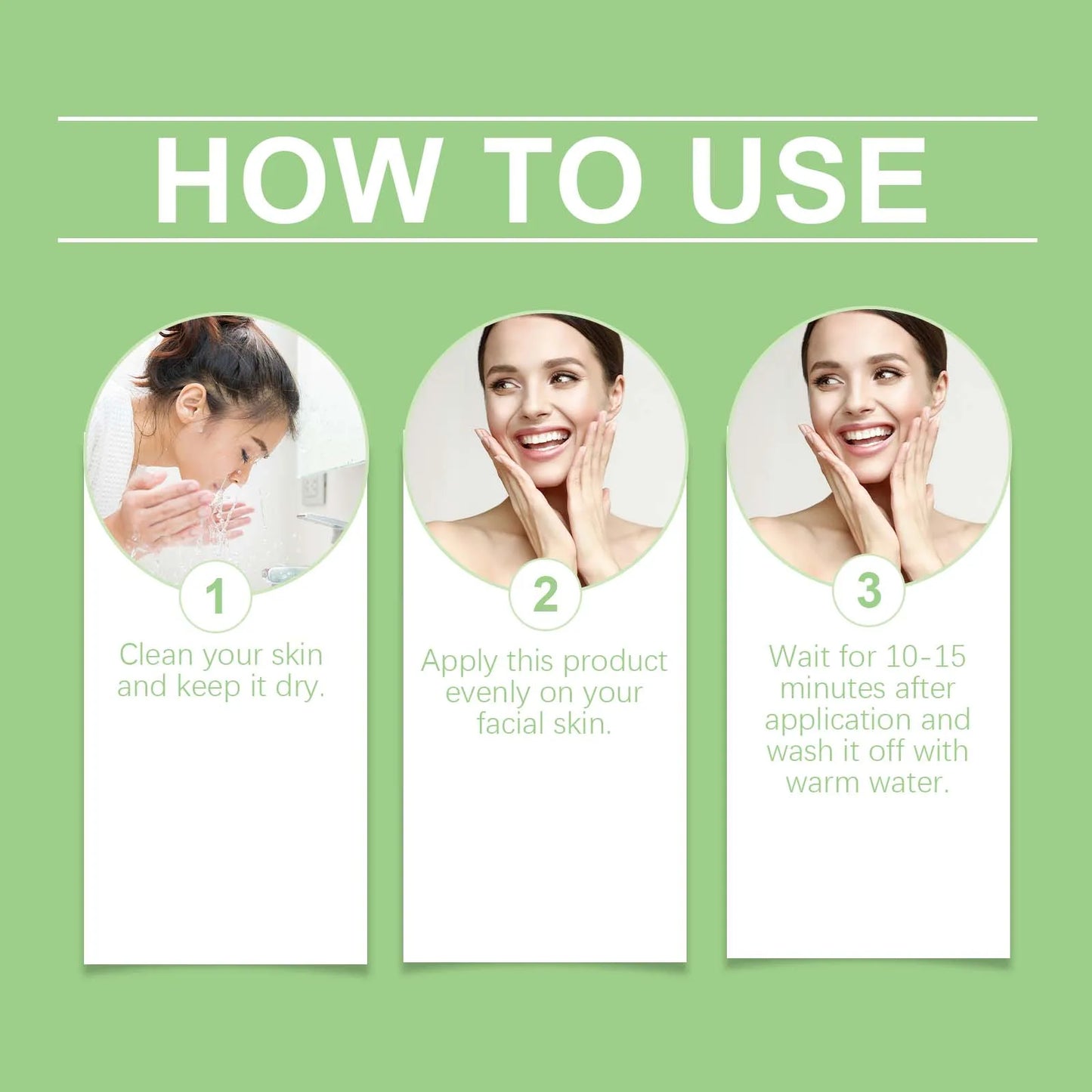 1~5PCS Green Tea Clay Stick For Face Green Mask Stick Smear Acne