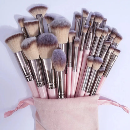 MAANGE 30pcs Professional Makeup Brush Set Foundation Concealers Eye