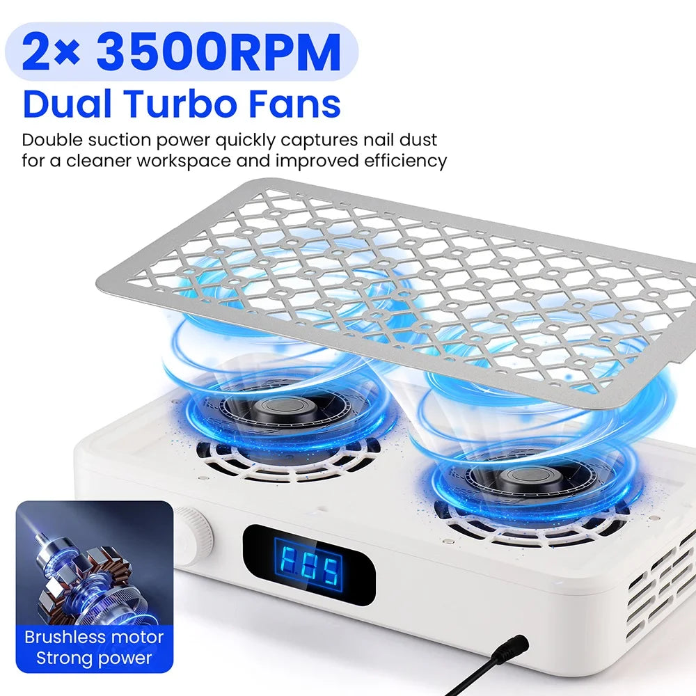 2500/2800/3000/3300/3500rpm Speed Adjustable Brushless Nail Dust