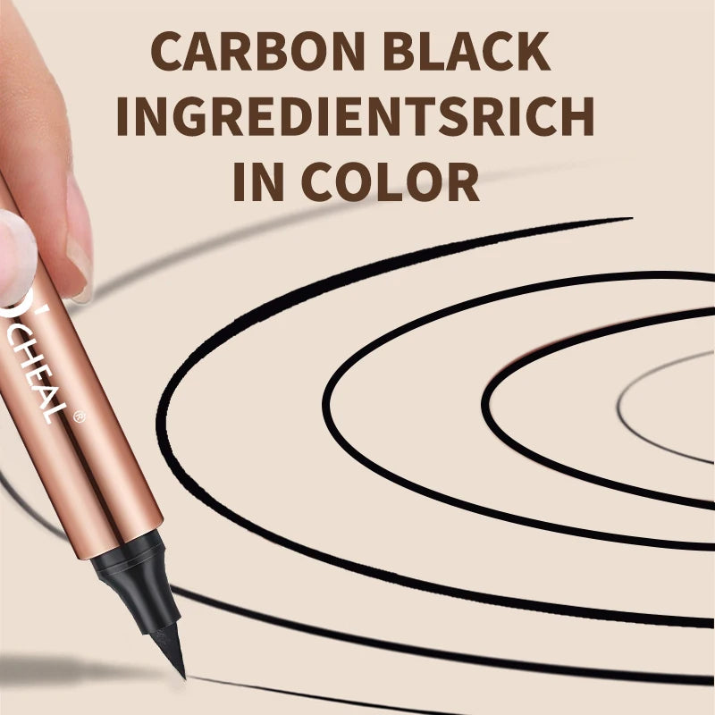 O'CHEAL Eyeliner Stamp Black Liquid Eyeliner Pen Waterproof Fast Dry