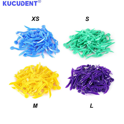 200Pcs/Pack Dental Disposable Tooth Gap Wedges with End Hole 4 Sizes
