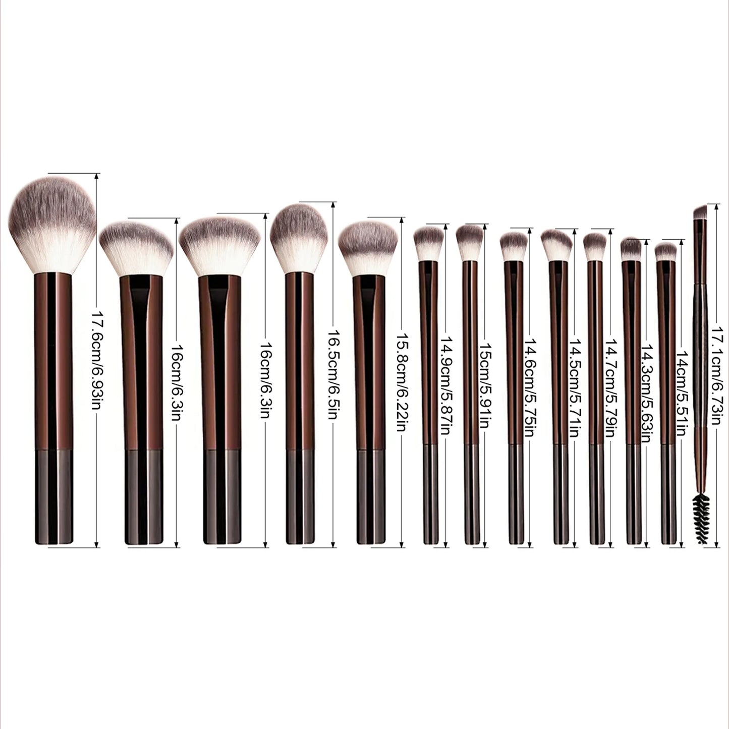 13PCS Makeup Brush Set Foundation Concealer Powder Eyeshadow Blush