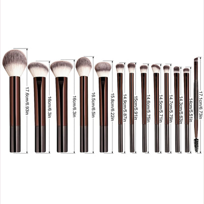 13PCS Makeup Brush Set Foundation Concealer Powder Eyeshadow Blush