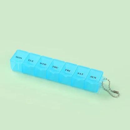 Mini Portable Transparent Medicine Box Waterproof Week-long