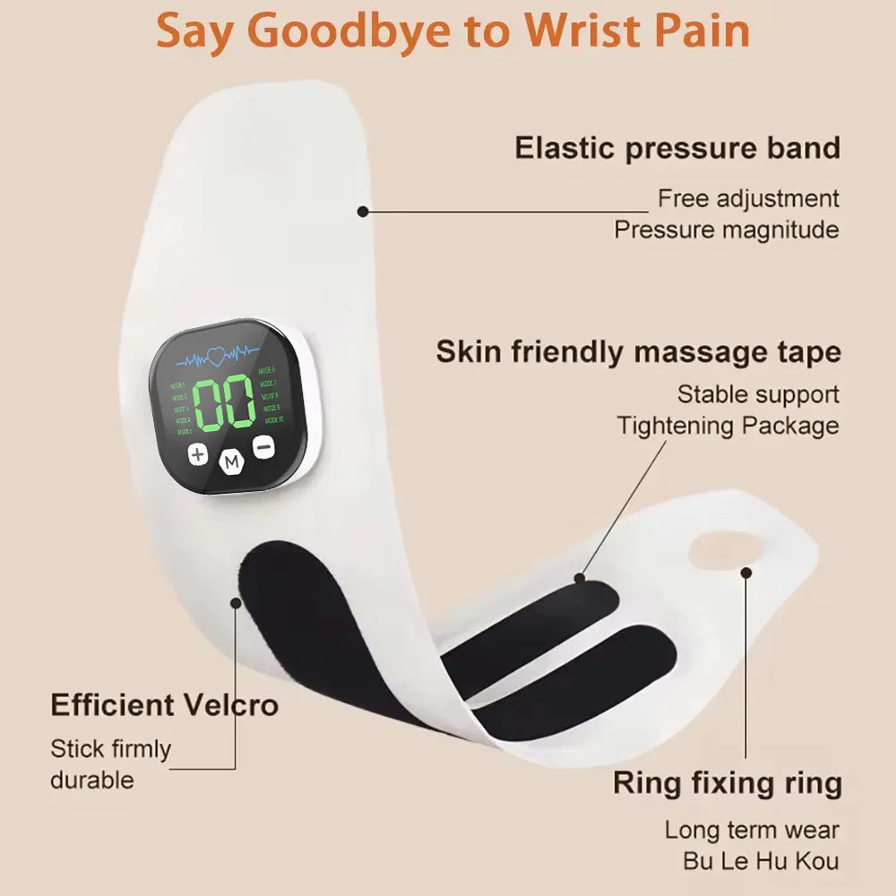 Electric Cordless Hand Wrist Massager Vibration Relieves Tenosynovitis
