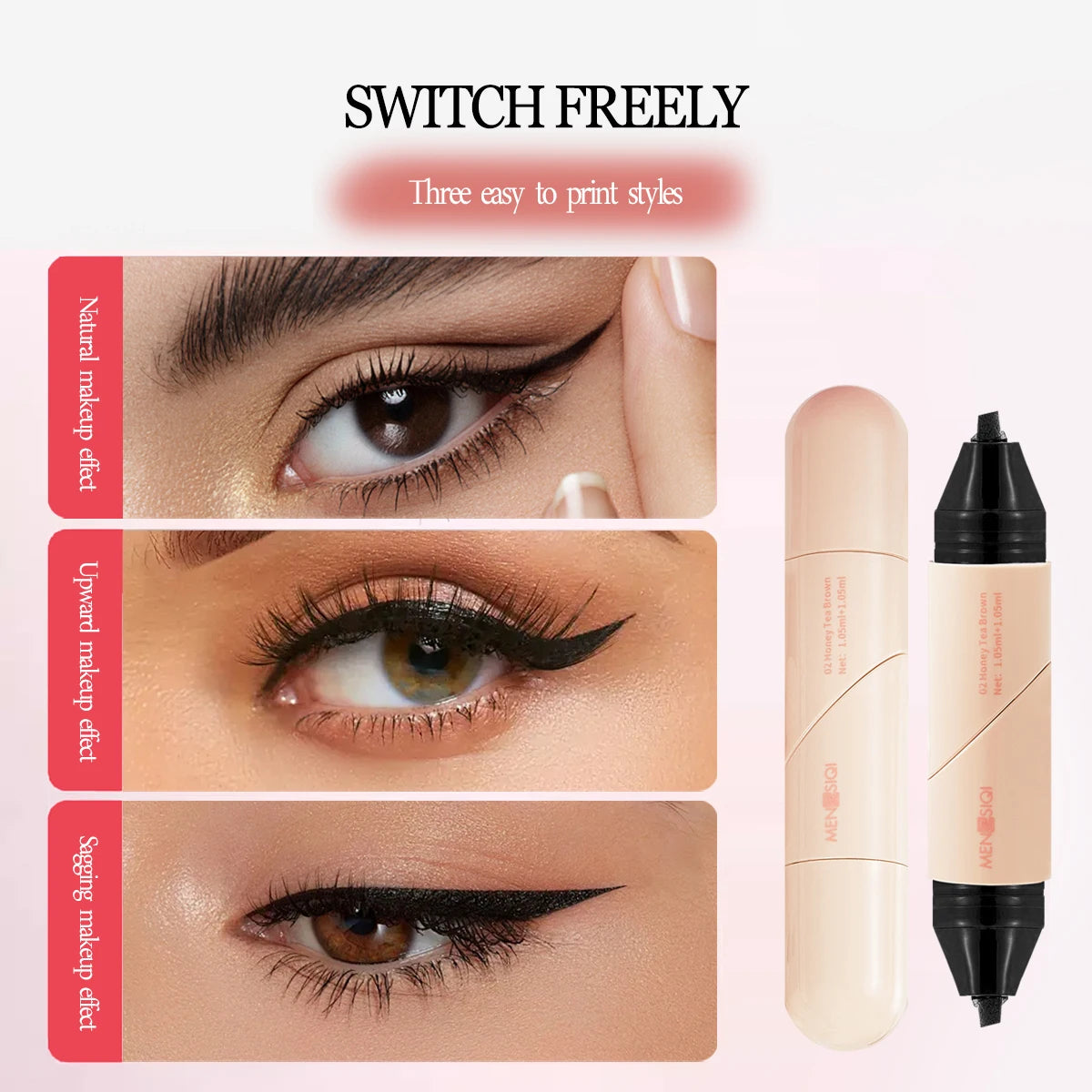 Rotary Seal Eyeliner Pen, Smooth And Smooth, Versatile Waterproof, Not