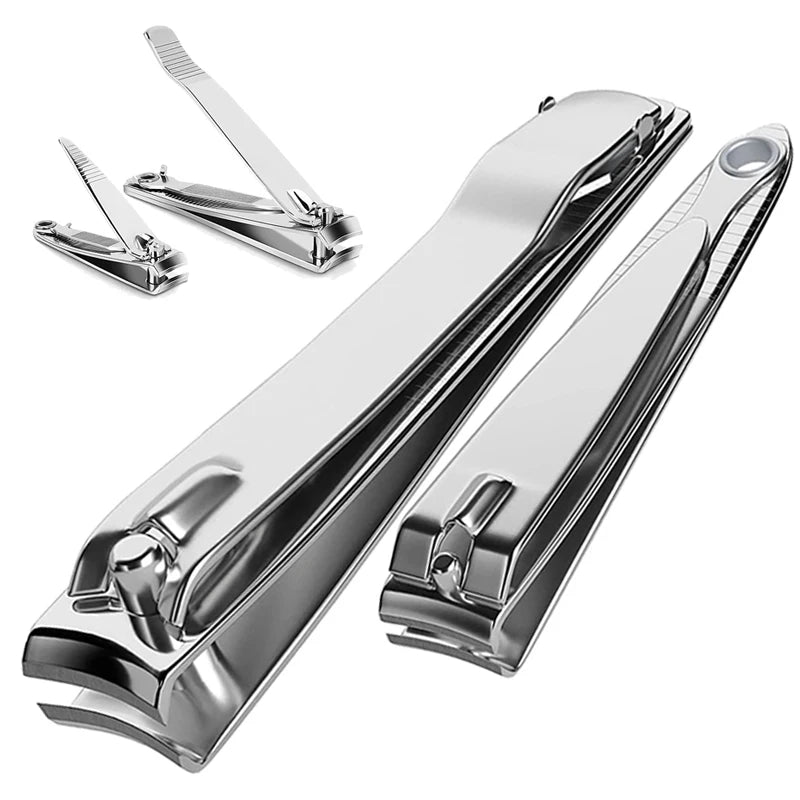 1pc/2pcs Nail Clipper Premium Sharp Sturdy Stainless Steel Fingernail