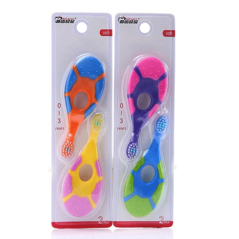 2PCS KidsToothbrush Children With Soft Bristles BPA-Free Toddler