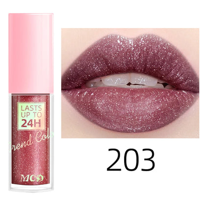 18 Colors Glitter 1pcs Lip Glaze Long Lasting Lip Gloss Waterproof