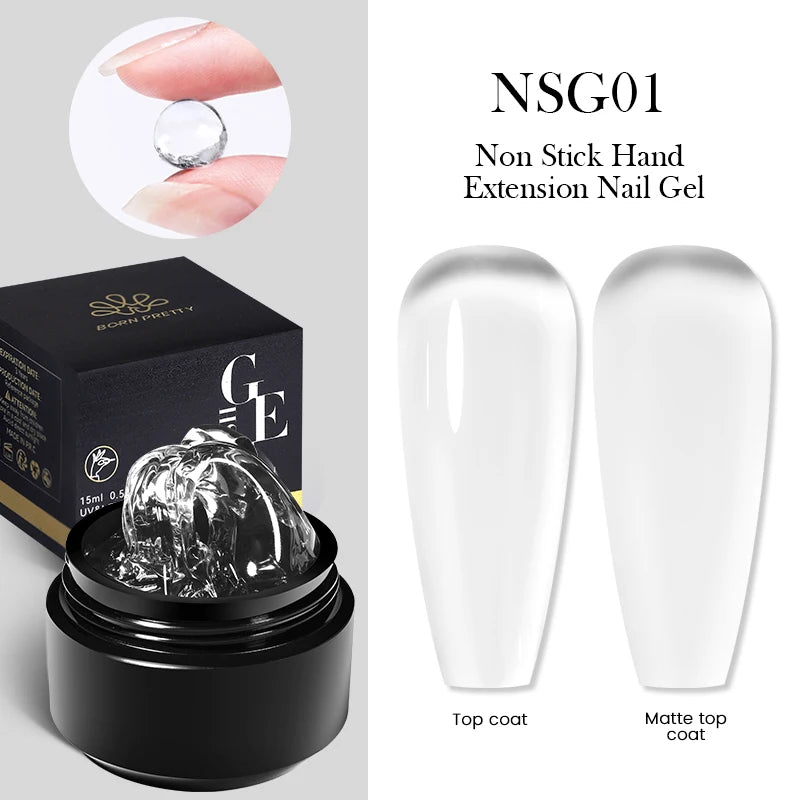 BORN PRETTY 15ml Non Stick Hand Extension Gel Nail Polish Carving