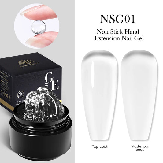 BORN PRETTY 15ml Non Stick Hand Extension Gel Nail Polish Carving