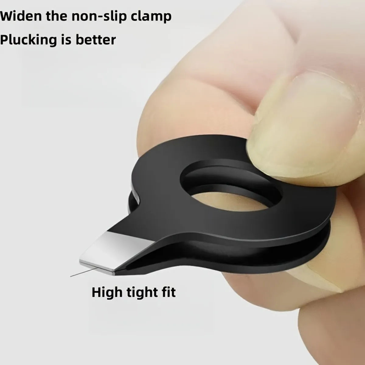 Slanted Tweezers For Removing Boar Bristles, With A Hollowed-Out