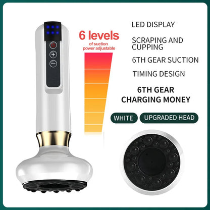 6 Gear Electric Cupping Massager Vacuum Suction Cup GuaSha Anti