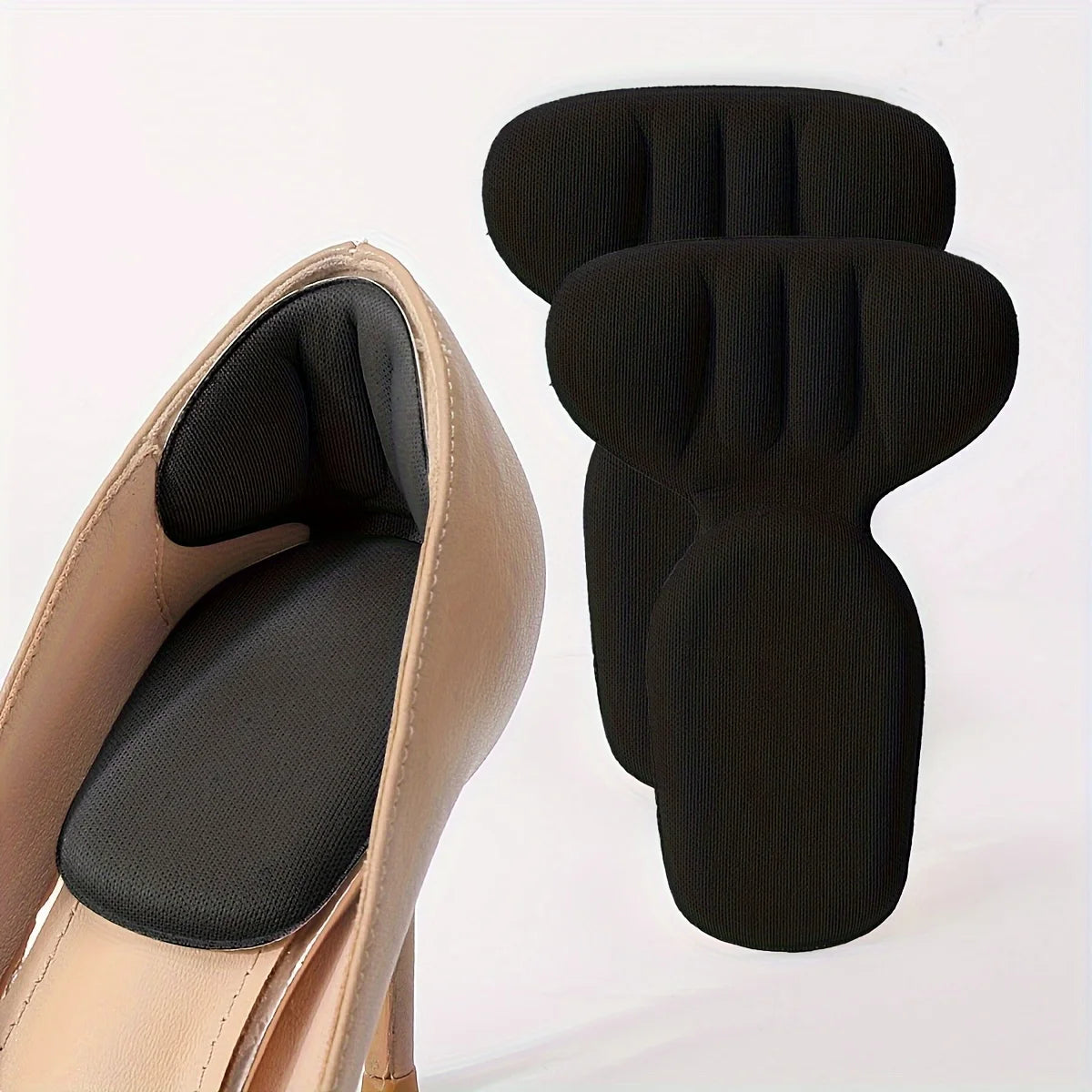 Double-Layer Thick T-Shaped Foam Heel Pad And Heel Cup - Soft,