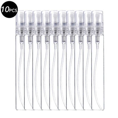 5/10Pcs 3ml 5ml 10ml Clear Mini Perfume Glass Bottle Empty Cosmetics