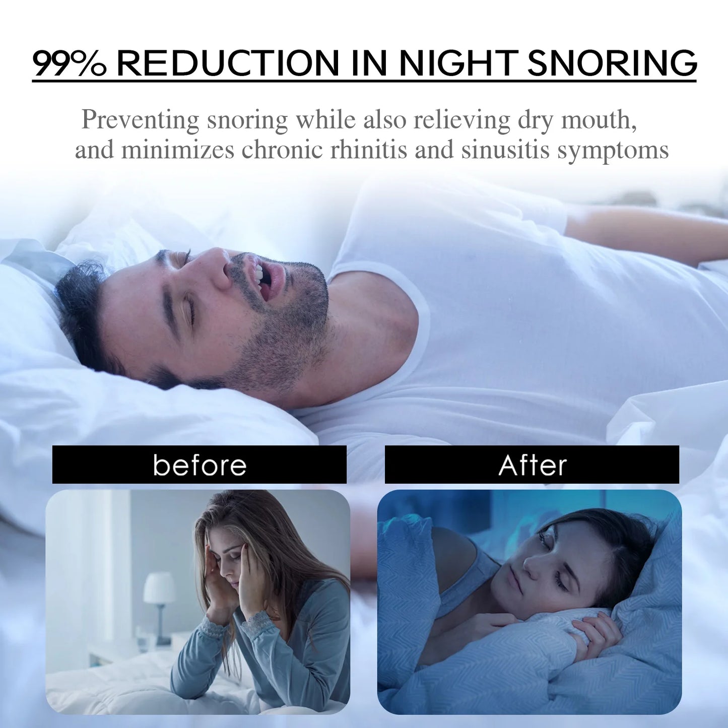 Anti Snoring Sticker Promote Better Sleep Improve Mouth Breathing