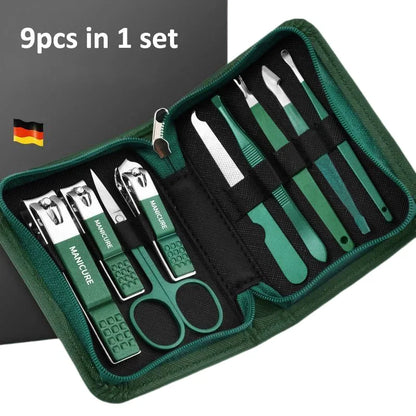 6/9 Pcs Set Professional Piece Nail Care Kit Stainless Steel Manicure