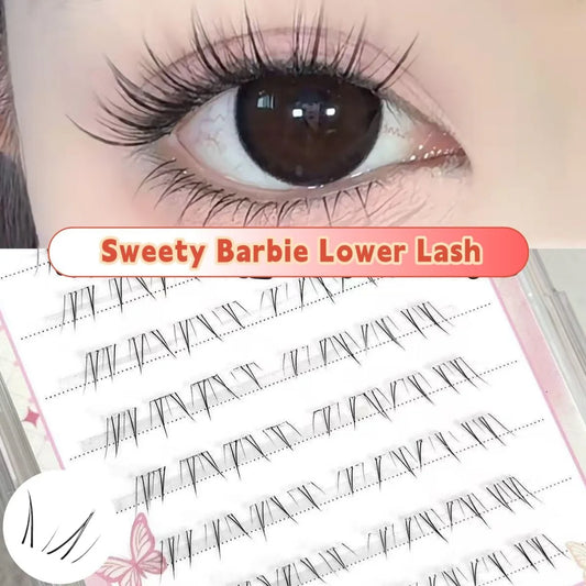 MIAOJIE 4-6mm No Glue False Eyelashes New Korean Style Lower Lashes