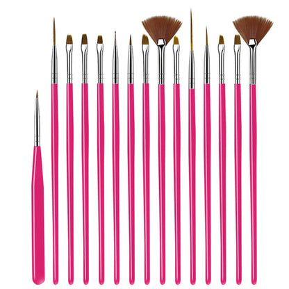 5/20Pcs Nail Art Brush Design Tip Painting Drawing Carving Dotting Pen
