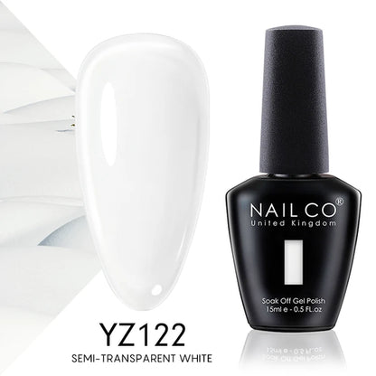 NAILCO 15ml Translucent Color Gel Nail Polish Vernis Semi Permanent UV