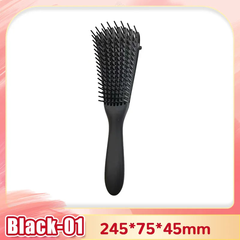 Brush To Detangle And Massage The Scalp For Curly Hair 1PC.