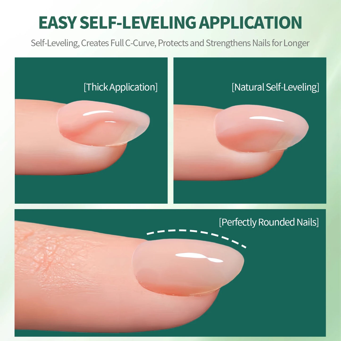 Nailpop 7-in-1 Builder Nail Gel Fast Building Gel Nail Polish Clear