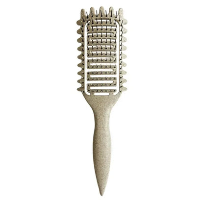 Curl Define Styling Brush Hollow Out Detangling Hair Brush Tangled Wet