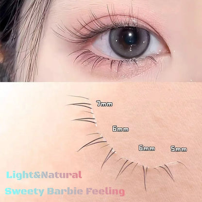 MIAOJIE 4-6mm No Glue False Eyelashes New Korean Style Lower Lashes