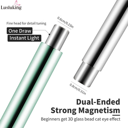 Cat Eye Nail Art Magnetic Tool Cylindrical Stick with Ball Magnet