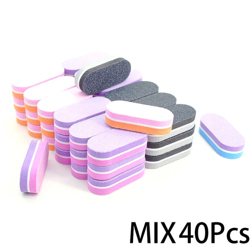 50Pc Professional Mini Nails Art buffer File 100/180 Sandpaper