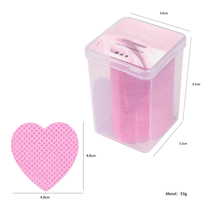 200pc Gel Nail Polish Remover Wipes Cleaner Manicure Nail Remover