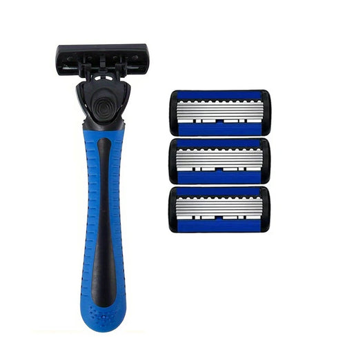 6-layer razor blade, men's stainless steel blade, classic water washed