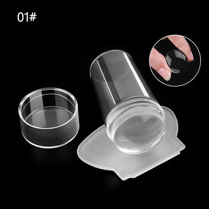 Nails Art Stamping Plates Kit French Manicure Design Plate Stamp