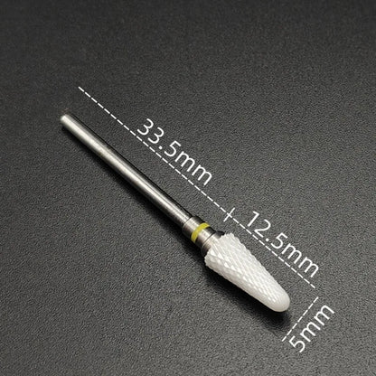 Ceramic Carbide Nail Drill Bit Rotate Burr Milling Nail Cutter Bits