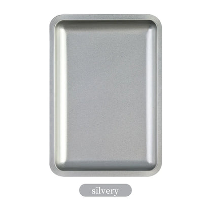 1PC Square Stainless Steel Cosmetic Storage Tray Nail Art Manicure